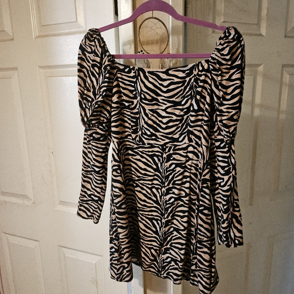 Reclaimed Vintage Zebra mini dress - Picture 5 of 6